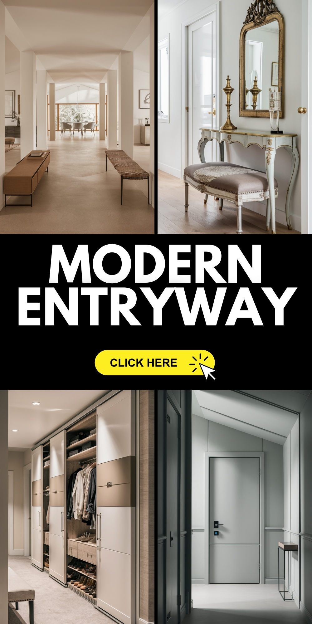 23 Modern Entryway Ideas: Transform Your Front Entrance with Stylish Decor and Furniture