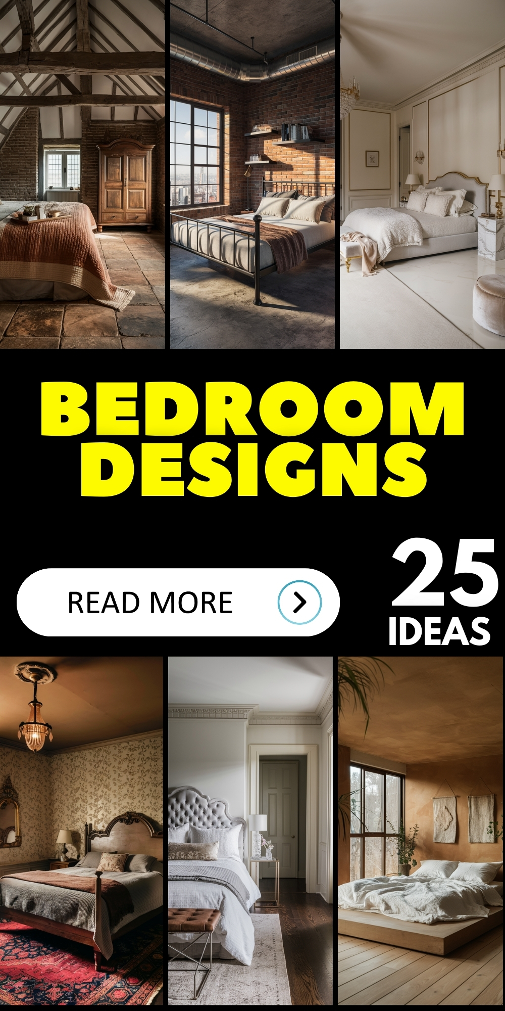 25 Stylish Bedroom Designs: Unique Ideas for Modern, Luxury, and Small Spaces