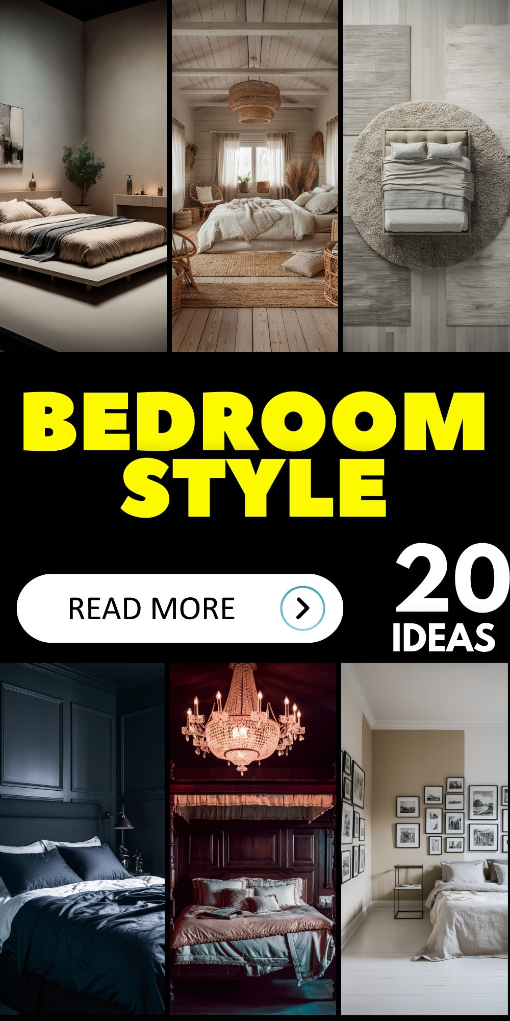 20 Inspiring Bedroom Styles: From Minimalist to Modern and Boho Ideas