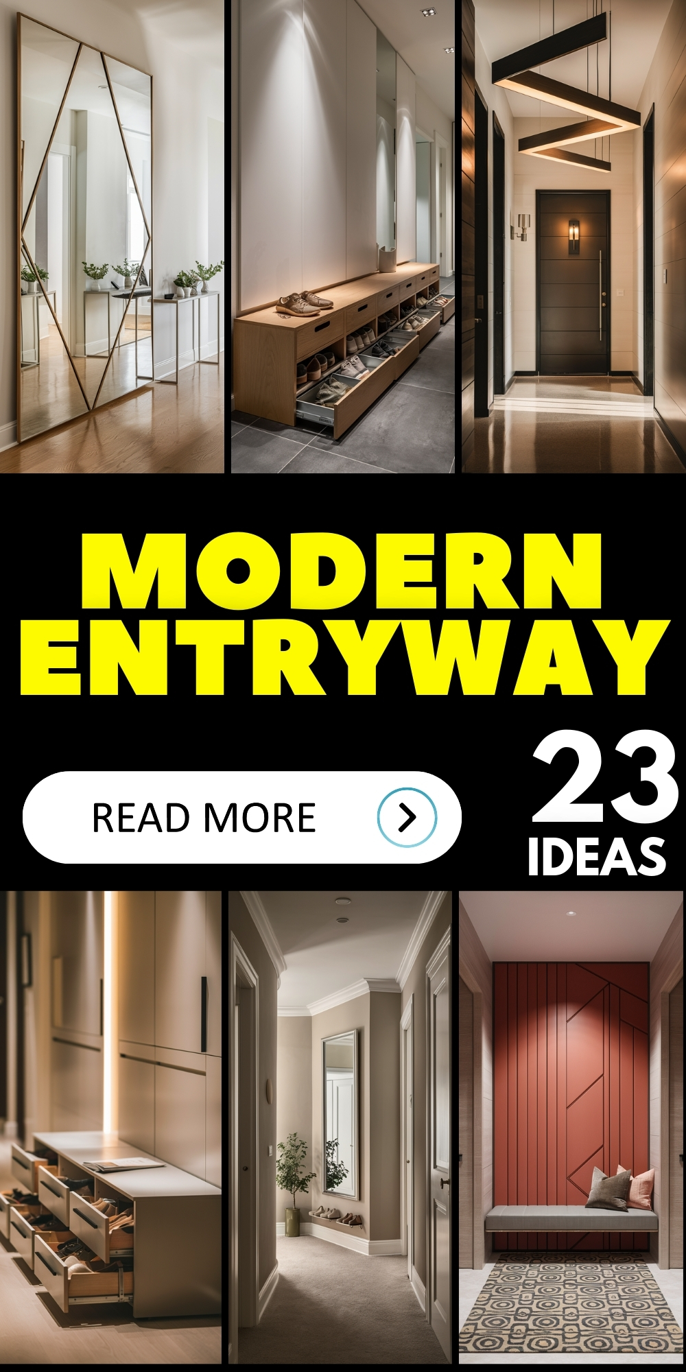 23 Modern Entryway Ideas: Transform Your Front Entrance with Stylish Decor and Furniture