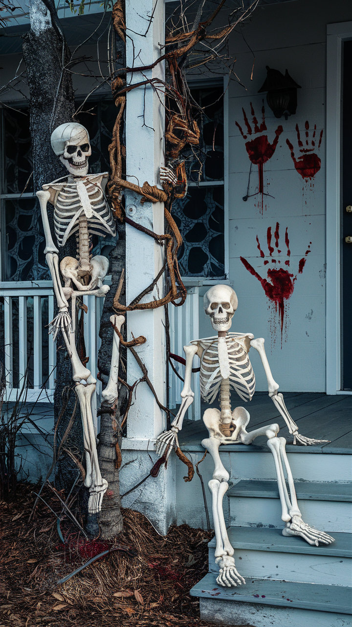 24 Spooky Halloween Outdoor Ideas for DIY Yard Decorations and Witch House Themes