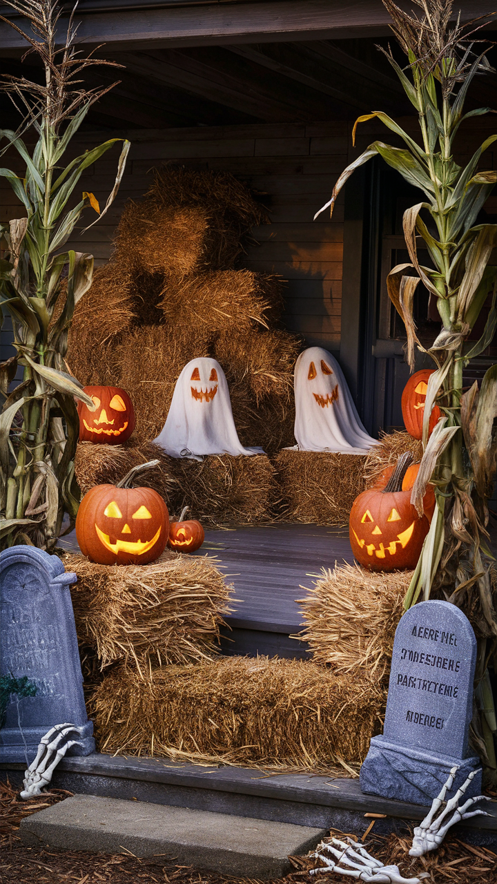 24 Spooky Halloween Outdoor Ideas for DIY Yard Decorations and Witch House Themes