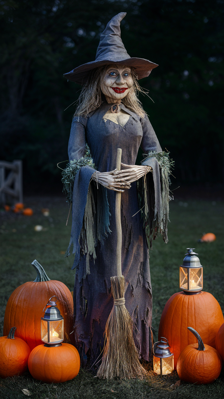 24 Spooky Halloween Outdoor Ideas for DIY Yard Decorations and Witch House Themes