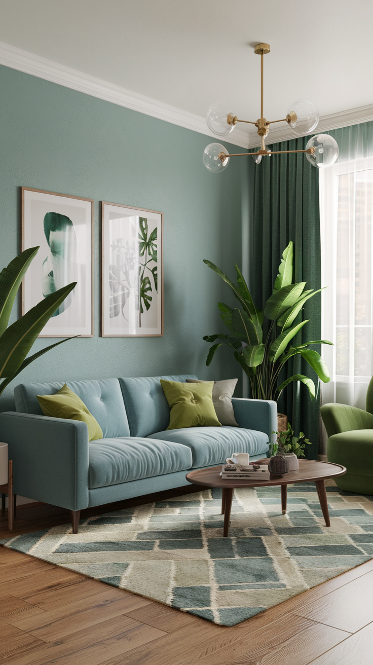 Creative Blue and Green Living Room Ideas for Modern, Cozy, and Farmhouse Styles