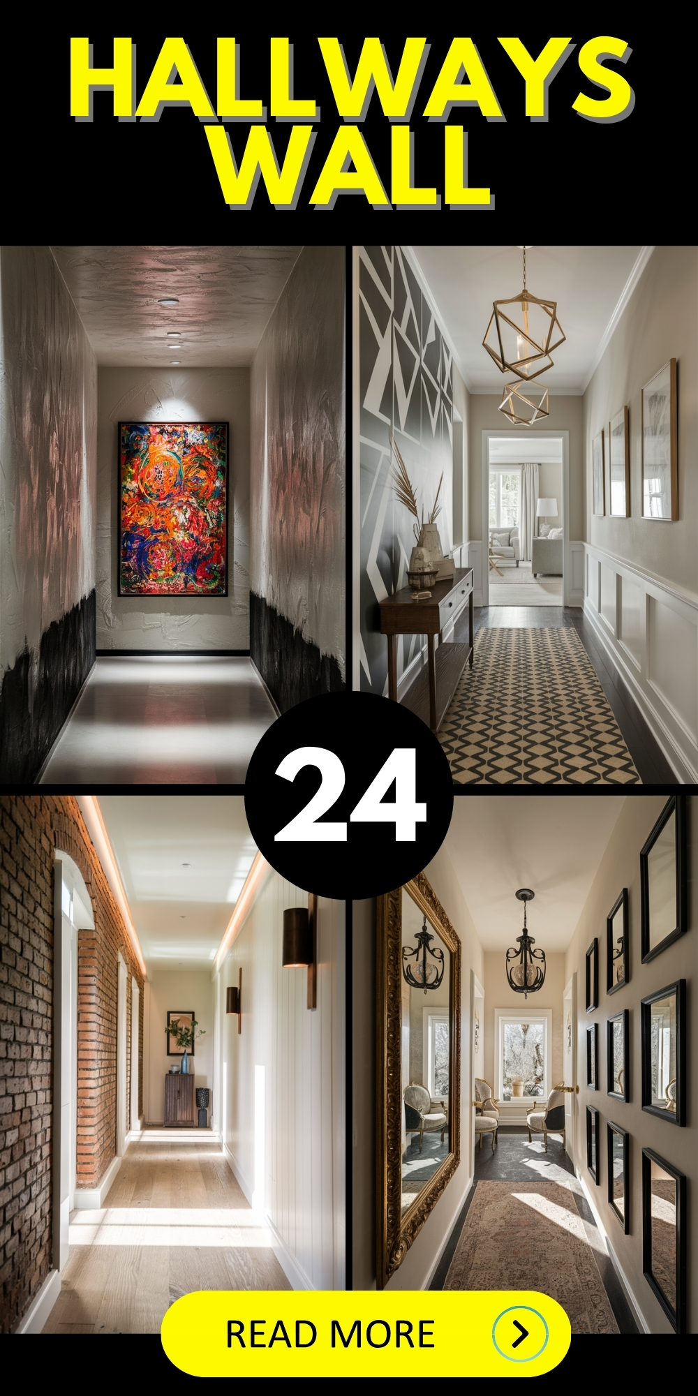 Creative Hallway Wall Decor Ideas: Colors, Art, Mirrors, and Modern Design