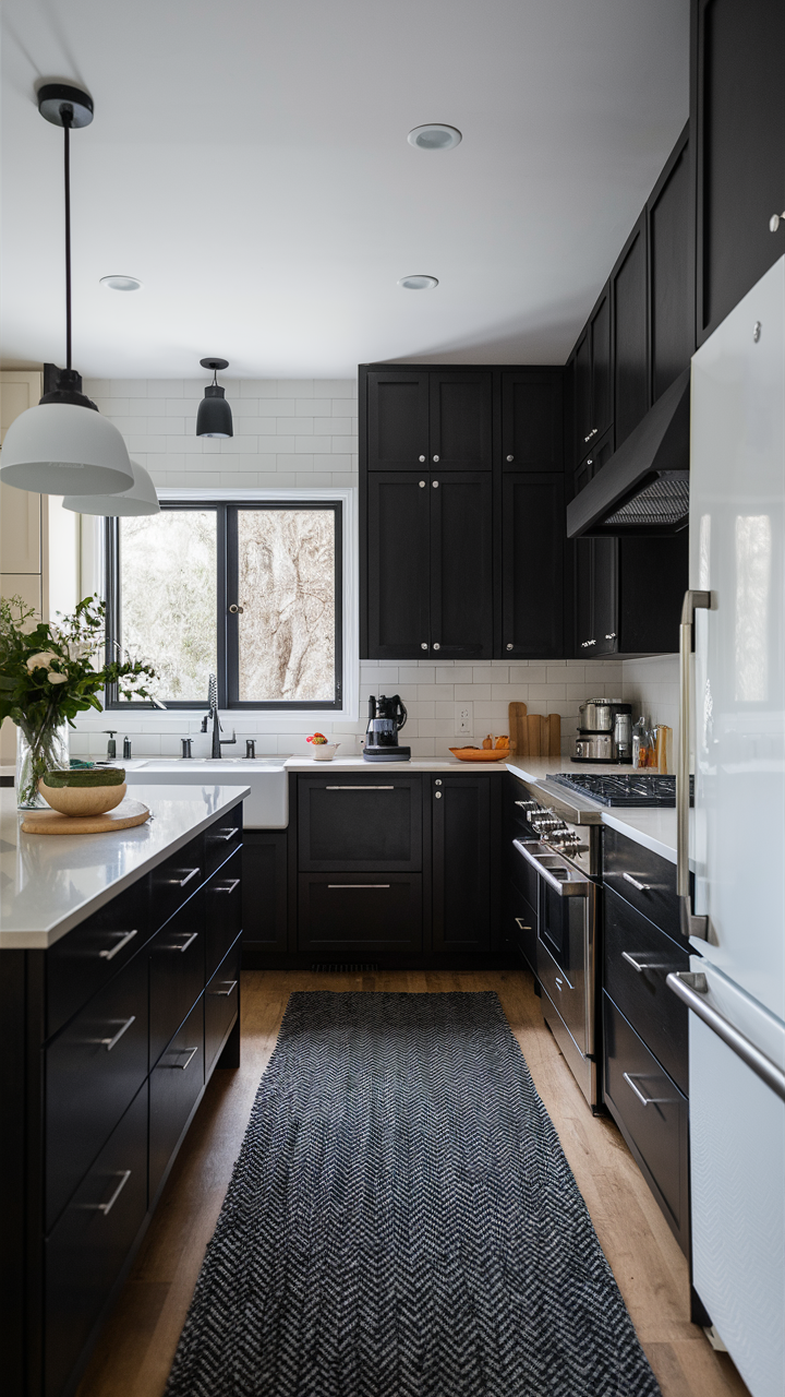 Stunning Black and White Kitchen Ideas: Cabinets, Decor, and Backsplashes