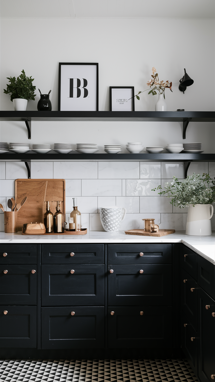 Stunning Black and White Kitchen Ideas: Cabinets, Decor, and Backsplashes