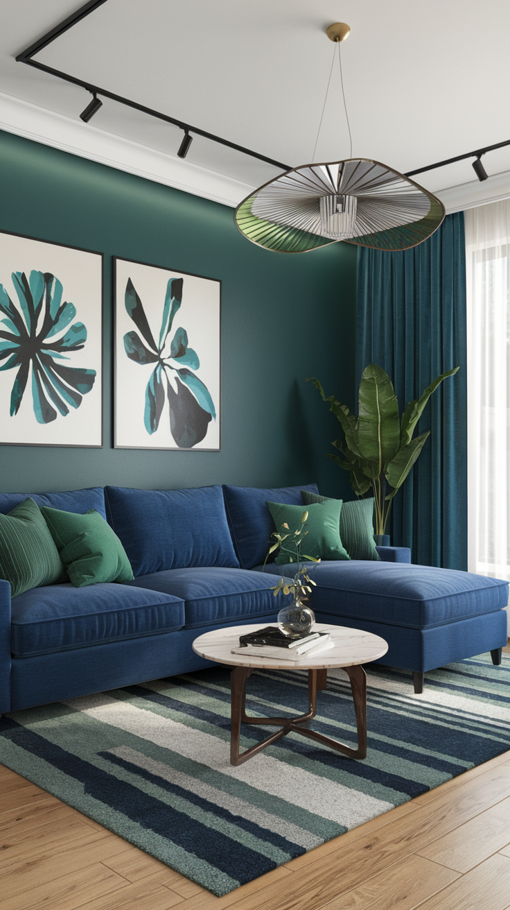 Creative Blue and Green Living Room Ideas for Modern, Cozy, and Farmhouse Styles