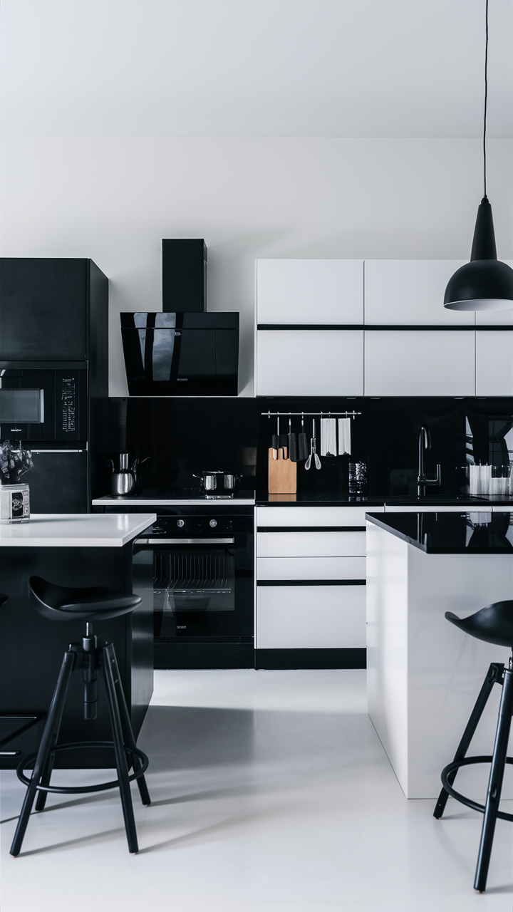 Stunning Black and White Kitchen Ideas: Cabinets, Decor, and Backsplashes