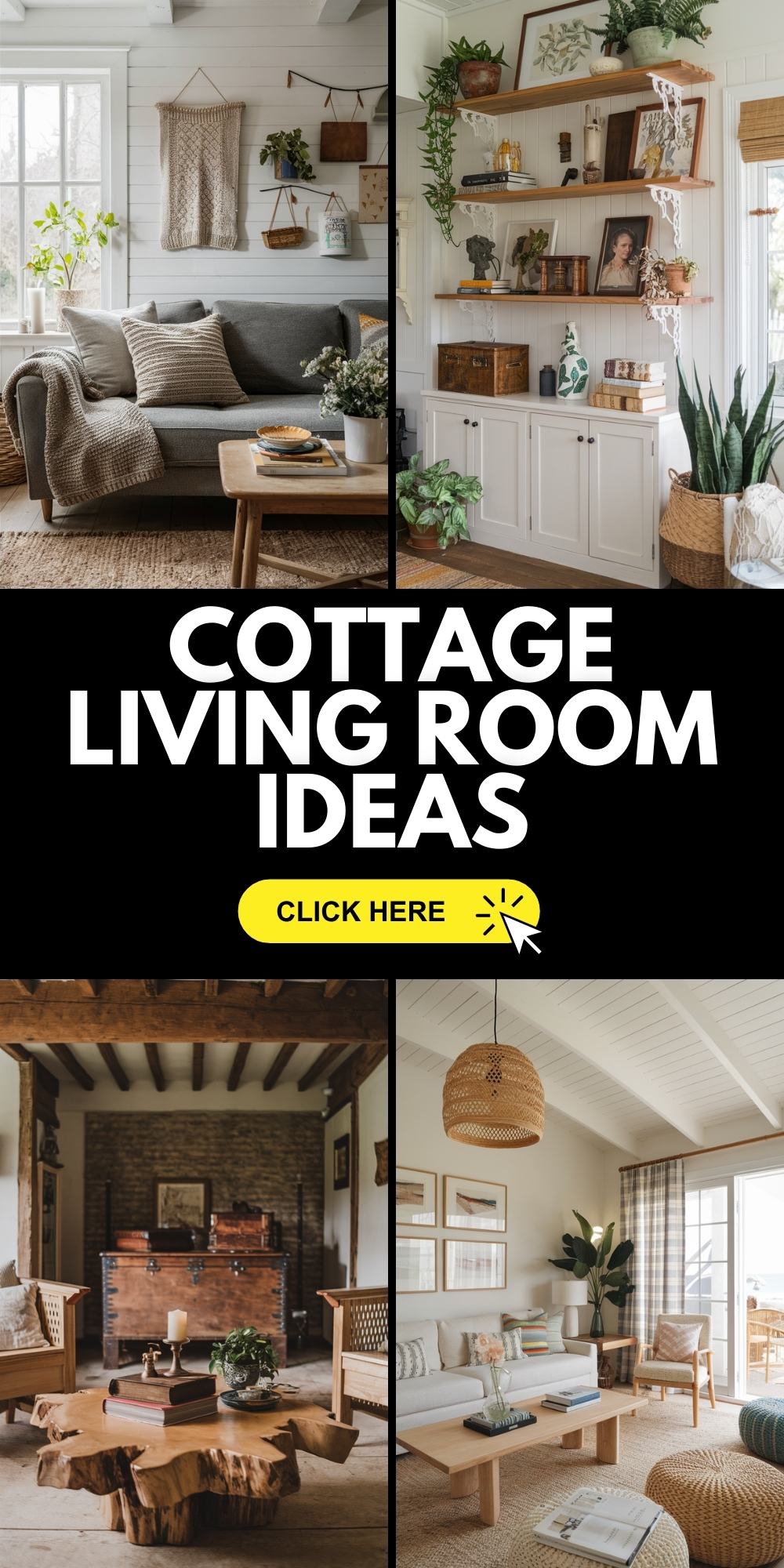 Cozy Cottage Living Room Ideas for a Rustic, Aesthetic, and Charming Space