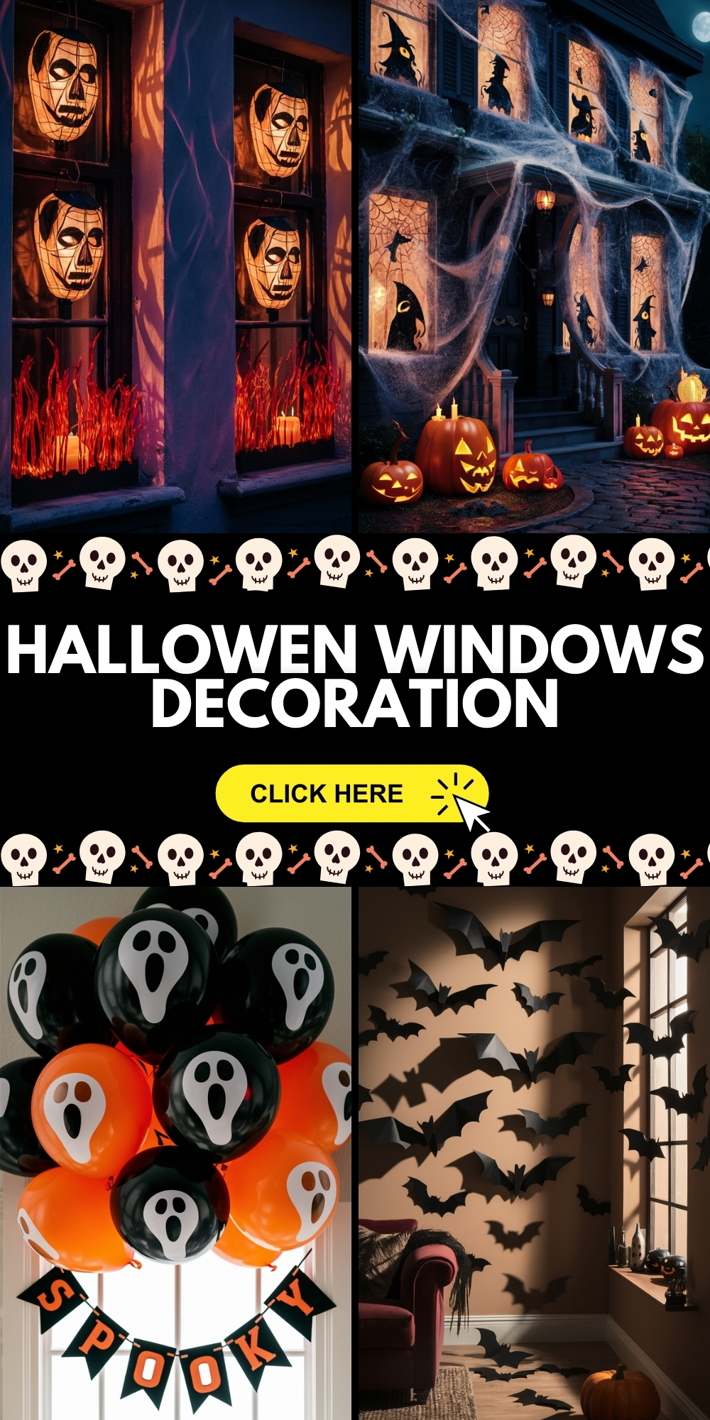 Creative and Easy DIY Halloween Windows Decoration Ideas for a Spooky Look