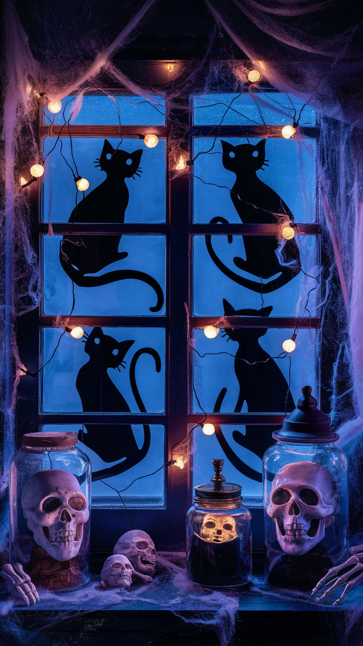 Creative and Easy DIY Halloween Windows Decoration Ideas for a Spooky Look