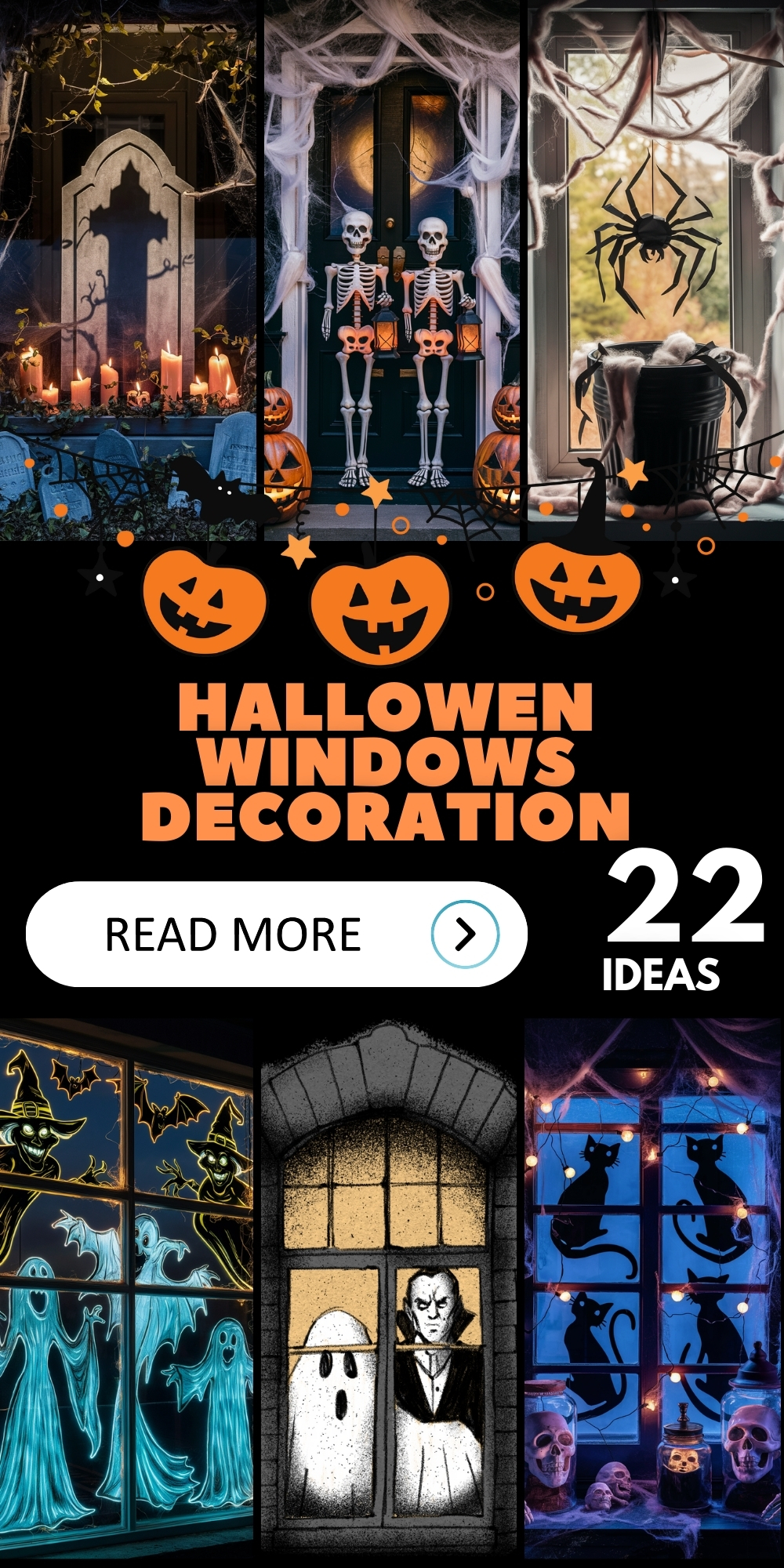 Creative and Easy DIY Halloween Windows Decoration Ideas for a Spooky Look