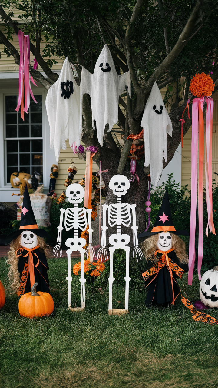 15 Ideas Easy DIY Halloween Outside Decorations for Spooky and Creative Yards